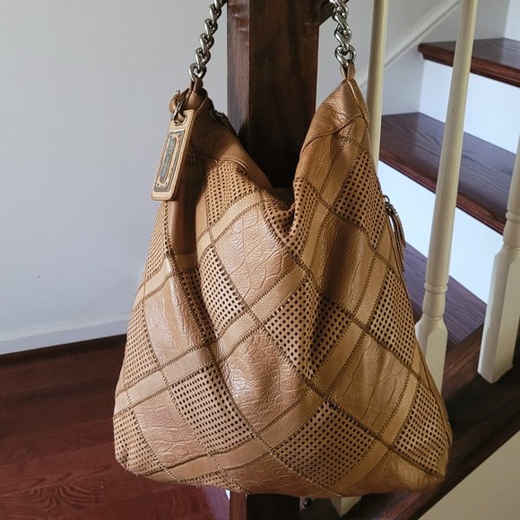 b. makowsky~Soft Leather~ Extra Large Handbag  17 X 15.5 - Picture 2 of 16